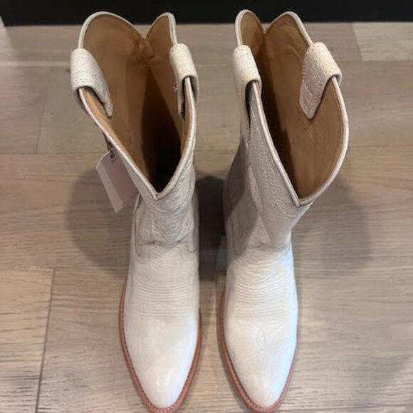 Cream Tecovas Boots - NWT - Size 9 B - Picture 5 of 7